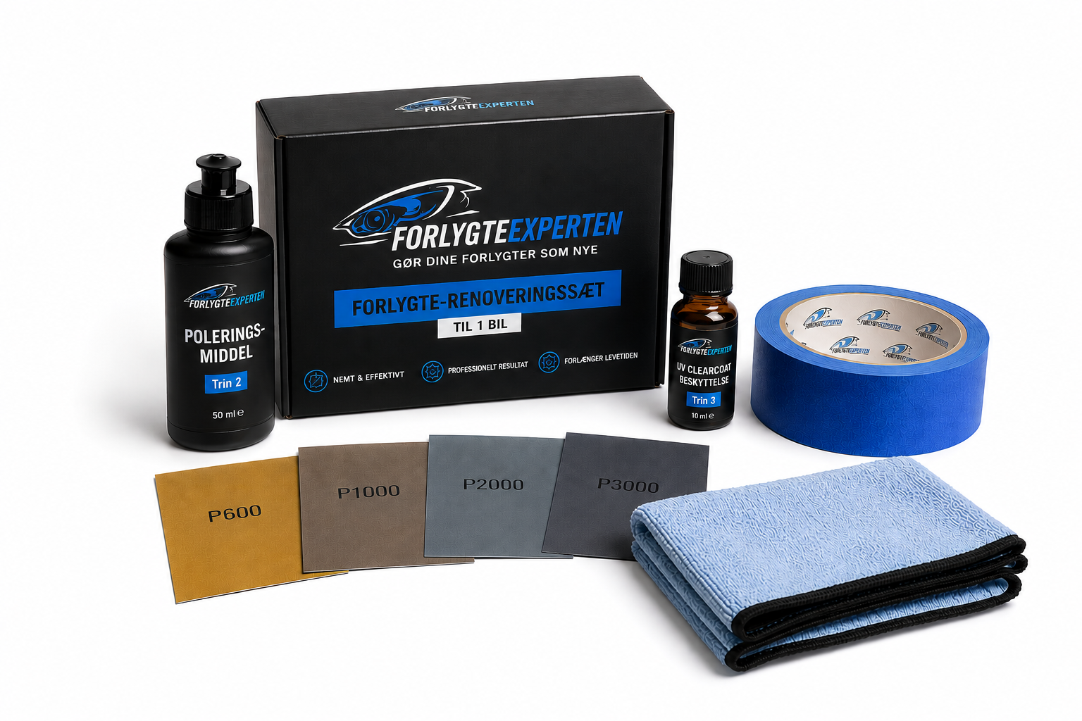 Solo Kit — DIY polering af forlygter til én bil